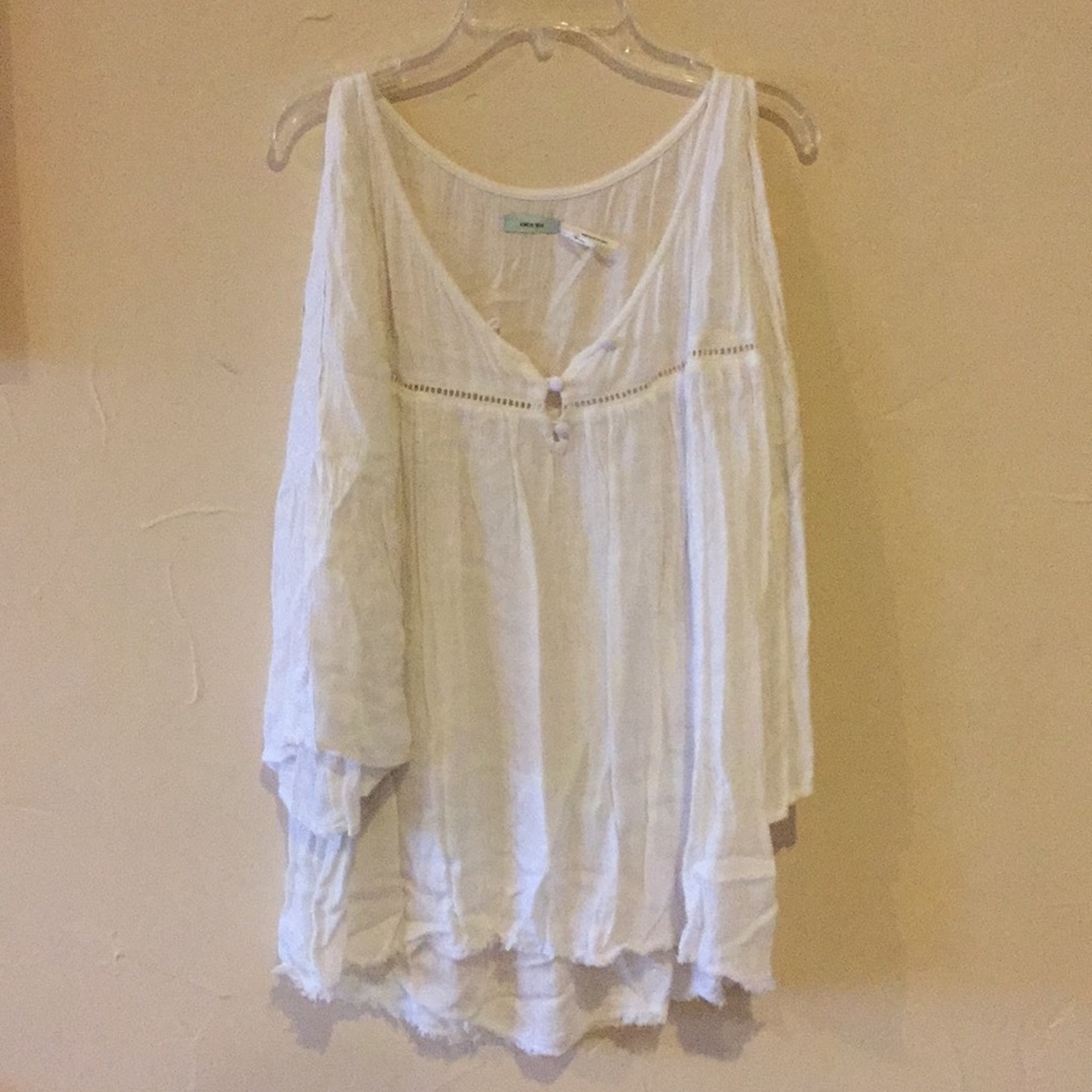 White summer blouse